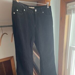Black velvet Michael Kors boot cut